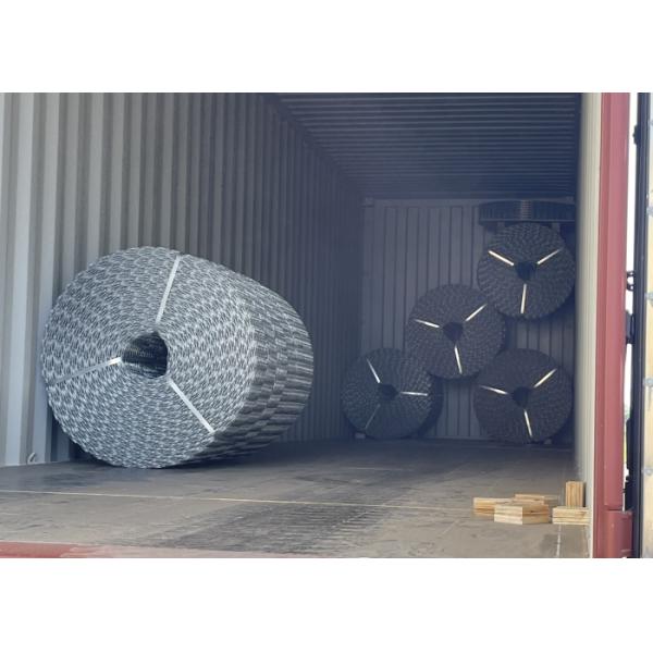 6 Roll Per Bundle Package Galvanized Reinforced Wire Mesh For River Bottom Gas Pipeline