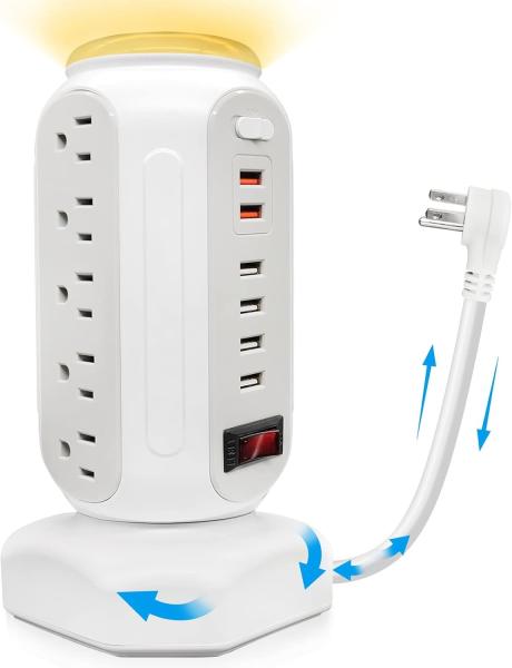 Buy Tower Type LED Desktop Fast Charging Socket Wireless WiFi Socket USB at wholesale prices
