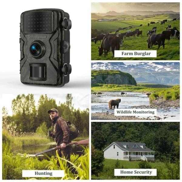 2.0" Hunter Trail Camera Outdoor Wildlife Video Camera micro sd 128gb