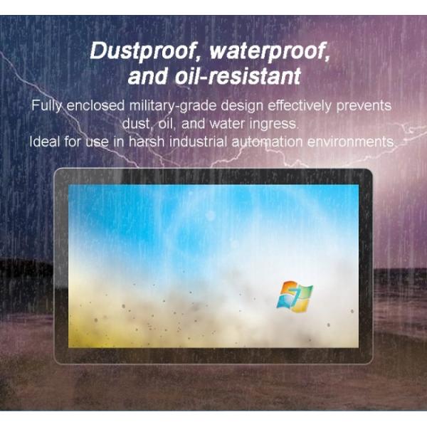 21.5 Inch Rack-mounted Server Monitor Touches Panel Pc I3 I5 I7 RS232 RS485 GPIO Touch Screen All in One Industrial PC