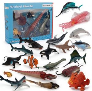 Quality Simulation Sea Life Animals Model Kit Action Figures Miniature Education Kids Toys For Boys for sale