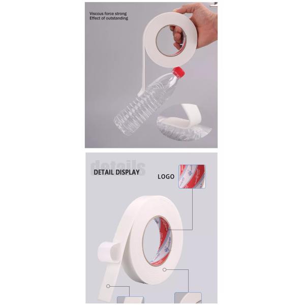 PE Self Adhesive Double Sided Foam Tape Strip 24mm 25mm Thick Heat Resistant