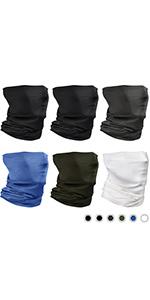Neck Gaiter Bandana Face Mask for Men 4P