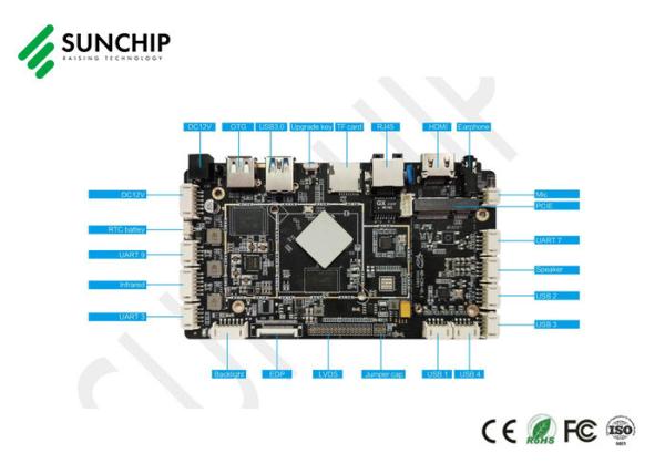 RK3566 Quad Core 4K HD Embedded Android Board LVDS EDP MIPI For Smart Display