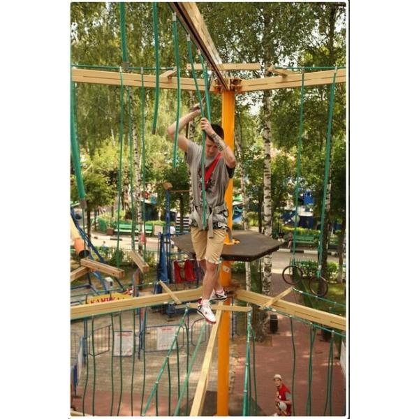 16mm 6 strand PET or PP outdoor combination playground rope for climbing net