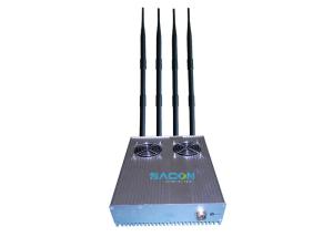 China High Frequency 4 Bands Wifi Signal Blocker Device 50m Long Jamming Range on sale