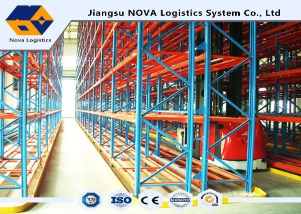 Buy SS400 Conventional Galvanized VNA Pallet Racking For Textile Industry at wholesale prices