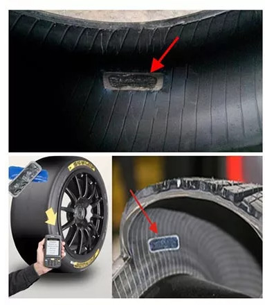 UHF Adhesive RFID Tire Tags Smart Control Management For Trucks