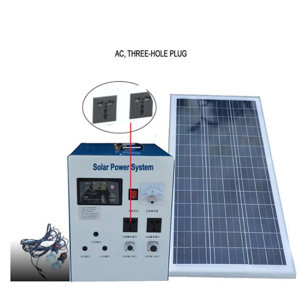 1kw Solar Energy Off Grid System Full Power 300w Monocrystalline Silicon 24Hrs