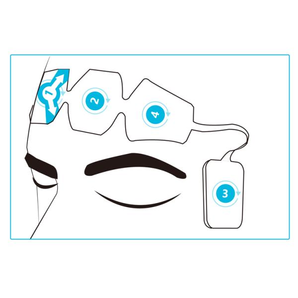 Disposable Eeg Brain Wave Sensor Non Invasive Forehead Adhesive 4 Electrodes With BIS Monitoring