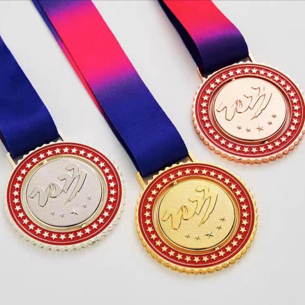 Buy Embossing Printing Customized Custom Bronze Medals Soft Enamel Medals at wholesale prices