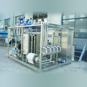 Quality Hot Filling Juice Dairy Processing HTST Machine With Homgenizer for sale