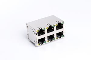 China CAT5 Internet Cable Rj45 Ethernet Socket Connections With LEDs TM5JB823T1111 on sale