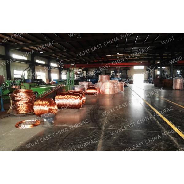 Copper Rod 8mm Upward Continuous Casting Machine Frequency Cored Melting Holding Furnace