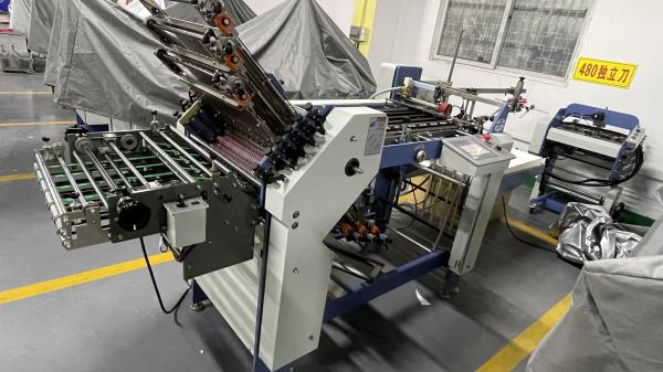 Buy Booklet Leaflets Commercial Paper Folding Machine With PLC Electrical System at wholesale prices