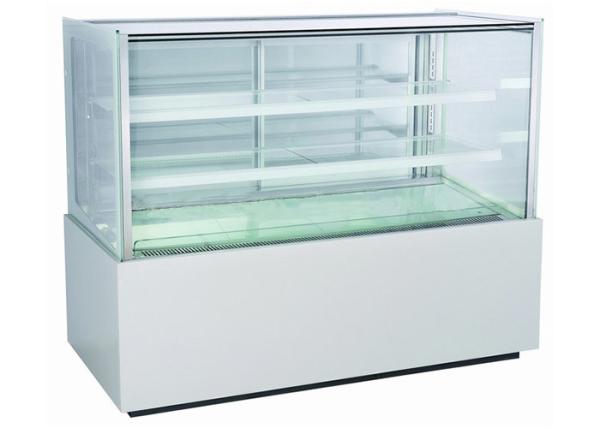 Buy 3-Layer Glass Cake Display Cabinet With LED Lighting 4°C~8°C Cake Showcase at wholesale prices