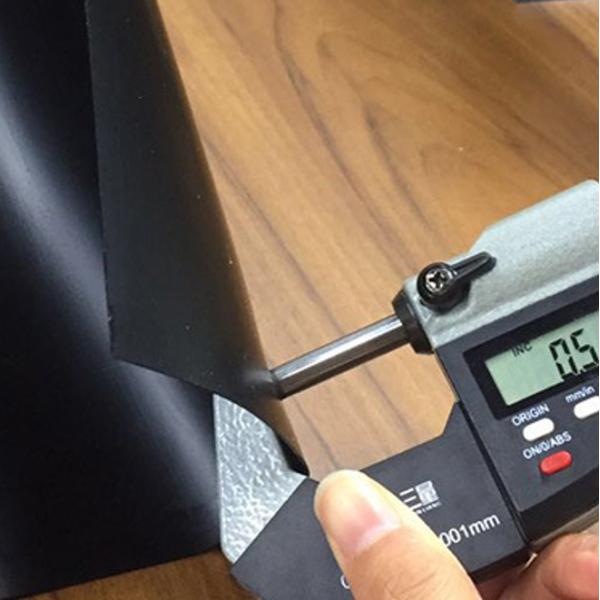 Smooth Surface HDPE geo membrane 500 micron Black Shrimp fish pond liner Length 50-200m