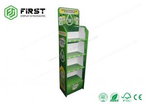 China POP Customized Recyclable Corrugated Floor Cardboard Shelf Display Stand on sale