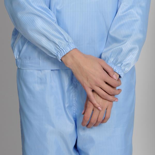 Pharmaceutical Factory ESD Clean Room Garments Pant With Shoes Cover