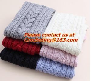 Quality Knit Grey Scarf,Custom acrylic knitted scarf, Knit Scarf, Fashion hand knitted wool shawl for sale