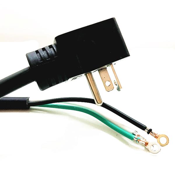American 3pin black power cord with terminal stopper 10A/16A copper power cable