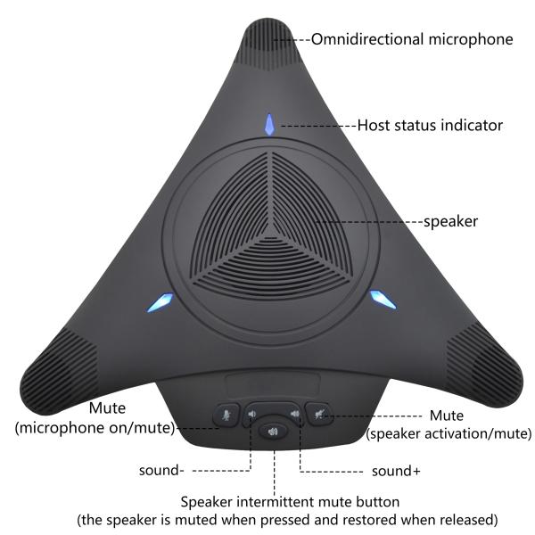 Professional audio video Conferencing USB Microphone for conference display / Gaming / desktop