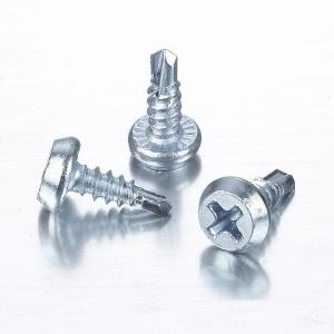 Quality Pan Framing Head Self Drilling Screws #2 Drill Point Zinc C-1022 Steel #7x7/16&quot; for sale