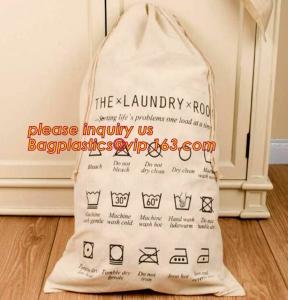 Quality Custom printed nylon canvas biodegradable baby 100% organic cotton laundry bag,large cotton drawstring laundry bag pack for sale
