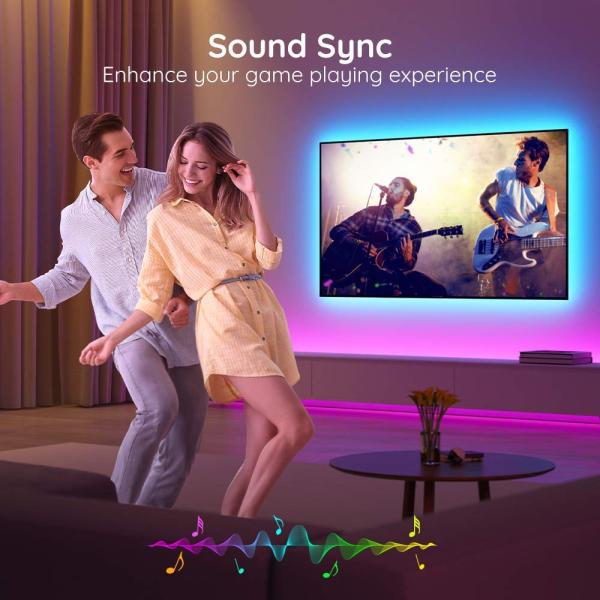 24W Ambient Smart TV LED Strip WiFi 2.4GHz With Camera Sensing