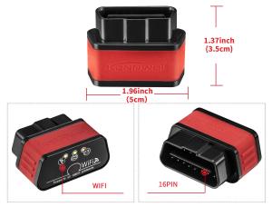 Quality Compact Wifi Elm327 Wireless Obd2 Auto Scanner / Elm327 Wifi Scan Tool for sale