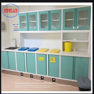 Quality Hospital Furniture Disposal Cabinet Wall Mounted Clinic Stainless Steel Slider 110 Degree Hinge for sale