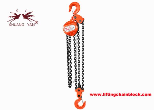 Buy 7.5\8 Ton Manual Chain Block With Forged Robust Hooks And G80 Chain 3m-12m at wholesale prices