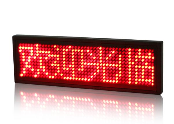 Buy Red Scrolling LED Name Badge Mini Advertising LED Message Board at wholesale prices