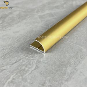 Quality Matte Gold Aluminum Carpet Tile Trim Carpet Transition Strip for sale