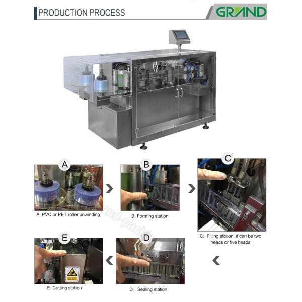 GGS-118 P2 Automatic plastic ampoule liquid filling sealing packing machine
