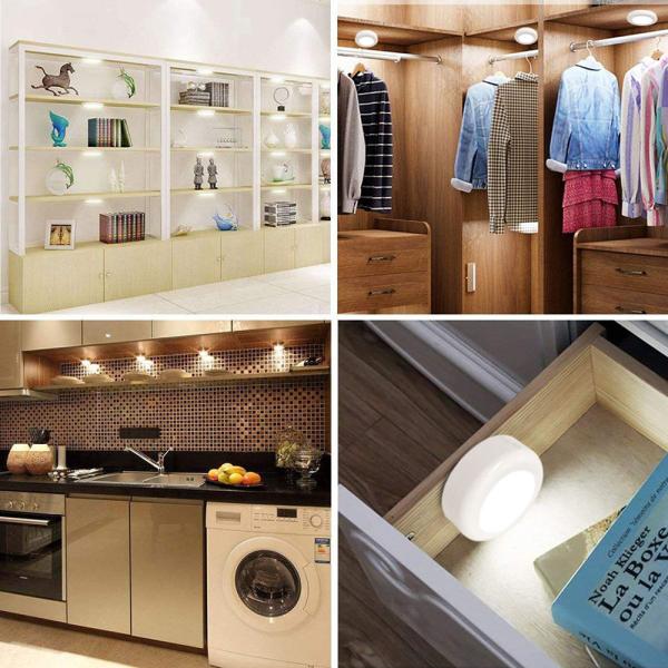 Modern 61x26mm 0.5w Remote Control Under Cabinet Light