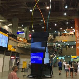 Quality Cube Screen Cube Rotating LED Screen 2560mm*2560mm Indoor Led Display Screen for sale