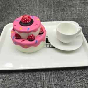 China Fidget Toys PU Foam Slow Rising Soft Anti - Stress Toy Jumbo Fake Cake Squishy on sale