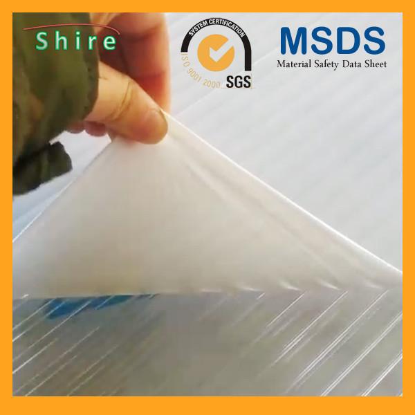 Buy Transpatrent Plastic Sheet Protective Film Hollow Polycarbonate Panel Protective Film at wholesale prices