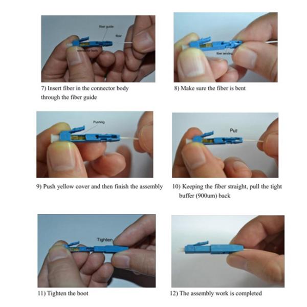 High Performance Fiber Optic Connectors 40dB Return Loss LC APC Type