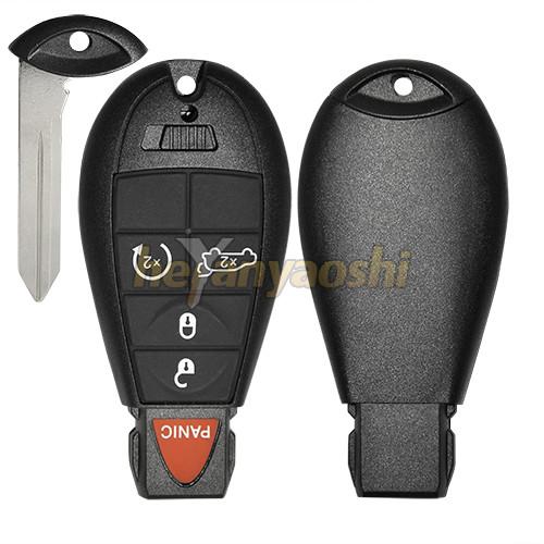 Buy Chrysler 5Buttons Smart Key Shell with Emergency Key Insert at wholesale prices