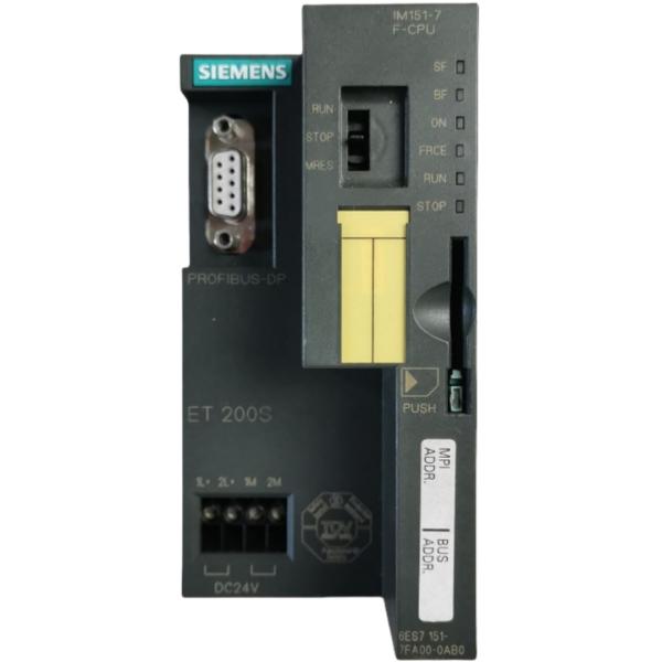 Buy SIEMENS 6ES7151-7FA00-0AB0 SIMATIC DP, IM151-7 F-CPU FOR ET200S, 48 KB WORKING MEMORY W. INTEGR. PROFIBUS DP INTERFACE (9 PIN SUB-D, FEMALE) AS DP SLAVE, W/O BATTERY at wholesale prices