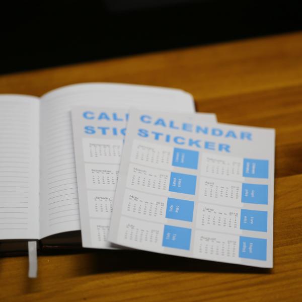 Daily Weekly Custom Personal Planner With Stickers / Back Pocket / Pen Loop