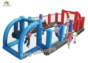 Quality Commercial Inflatable Sports Games Double Color / Giant Inflatable Soccer Filed for sale
