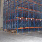 Multi Tier Pallet Live Racking Powder Coating Surface With Rollers / Rails