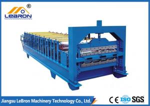 Quality 5.5kW Double Layer Forming Machine , Corrugated Roof Color Steel Roll Forming Machine for sale