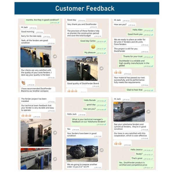 Ship Wharf Yokohama Fender Pneumatic Air Block 3.3mx6.5m Marine Berthing