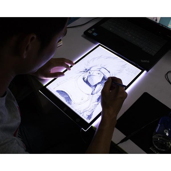 5mm Thickness LED Tracing Board / Portable Light Board Transparent Acrylic Surface