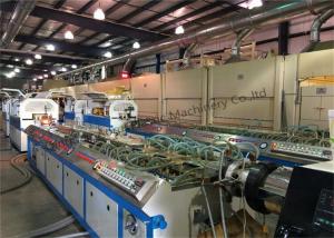 Quality Waterproof WPC Plastic Profile Production Line For Skirting / Decking / Fence for sale