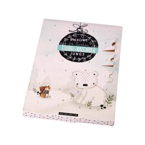 Quality Coated Paper Advent Calendar Boxes Chocolate Packaging With Plastic Inset for sale
